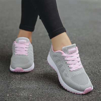 

QIAOJINGREN Woman casual shoes Breathable 2018 Sneakers Women New Arrivals Fashion mesh sneakers shoes women size 35-44