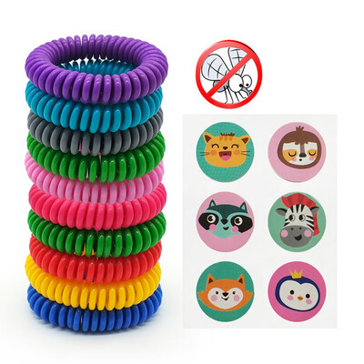 

Siaonvr 10 PCS Natural Repellent Wristbands And 1 PCS Anti Mosquito Stickers