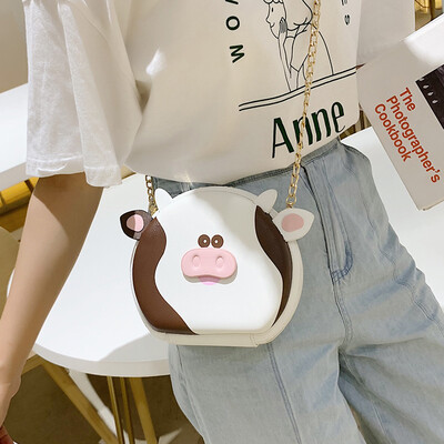 

Wild cow small bag female bag 2019 new girl Messenger bag summer small fresh chain bag popular shoulder bag