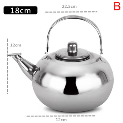 

Toponeto Tea Pot New Polished Stainless Steel Teapot with Lid Tea Kettle For Home Teapot with Tea Filter