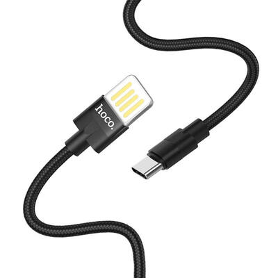 

Hoco U55 Charge Cable Reversible USB-C Micro USB Lightning Cord -APPLE