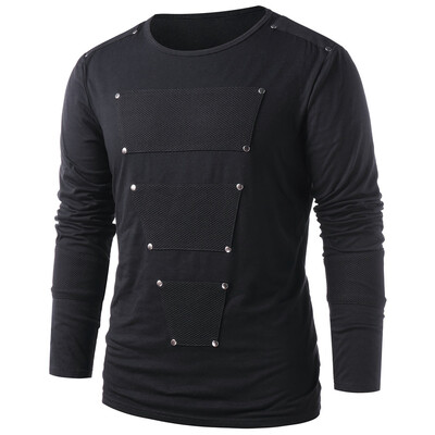

Geometric Embellished Long Sleeve Casual T-shirt