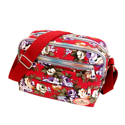

Fashion Flower Print Women Canvas Square Crossbody Shoulder Bag Messenger Pouch