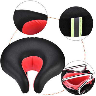 

Greensen Ergonomic Mountain Bike Cycling Bicycle Split Nose Shape Saddle Cushion Pad Seat