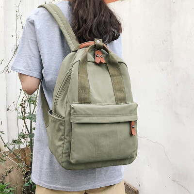 

Ins super fire backpack female 2019 new fashion trend canvas bag small fresh bag large capacity backpack