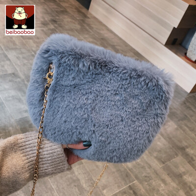 

Autumn 2019 new Mao Mao bag Korean ins fashion womens bag simple shoulder slung chic chain bag