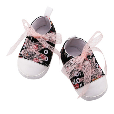 

Baby Shoes Baby Girls Breathable Floral Print Anti-Slip Shoes Sneakers Soft Soled First Walkers for Newborns