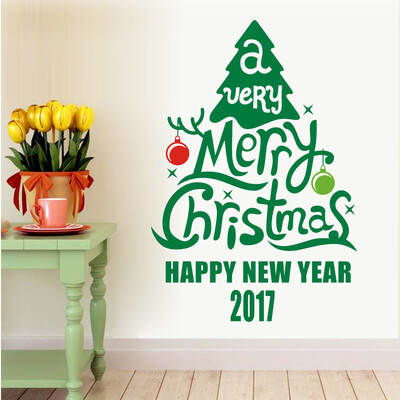 

Tailored Christmas Tree Decoration Decal Window Stickers Home Decor