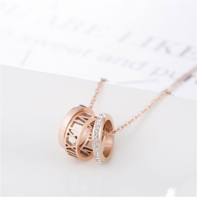 

Fashion necklace transfer niche clavicle chain student Mori necklace net red rose gold necklace to run