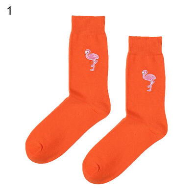

Vintage Cartoon Animal Embroidery Cotton Breathable Women Warm Stretchy Socks
