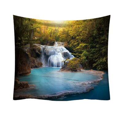 

Toponeto Nature Landscape Tapestry Wall Hanging Tapestries Hippie Bedspread Throw Decor