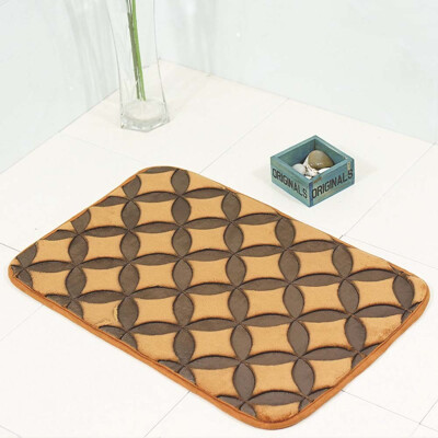 

Gobestart Rugs Pebble Memory Foam Bath Mat Carpet Floor Mats Kitchen Bathroom Carpet Decor