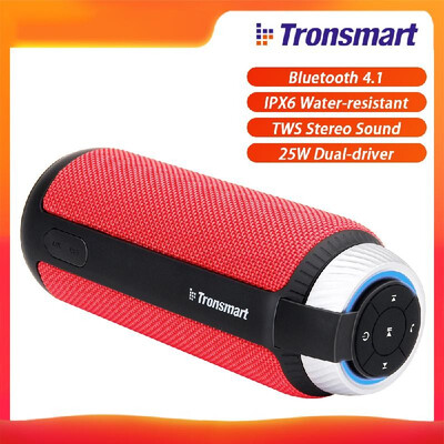 

Tronsmart Element T6 Portable Speaker Bluetooth 41 IPX6 Water-resistant Superior 360° TWS Stereo Sound Hands-free Calling 25W Dua