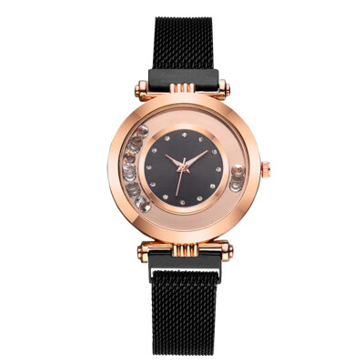 

RM Fashion Quartz Watch Women Stainless Steel Watchband Wristwatch Gift for Female