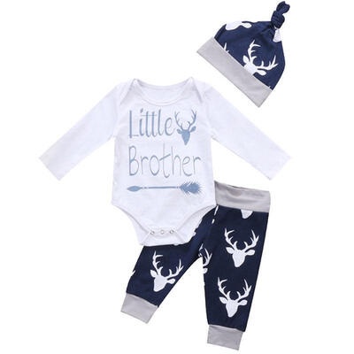 

Newborn Infant Baby Boys Long Sleeve Outfits Clothes Romper Jumpsuit BodysuitPants Set