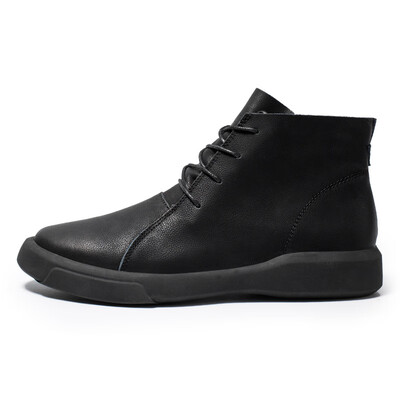

Mens boots mens Martin boots tide autumn&winter mens shoes leather high-top leather boots Korean version of the trend of boots England wild
