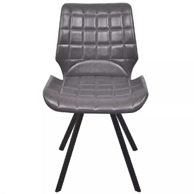 

Dining Chairs 2 pcs Artificial Leather Gray