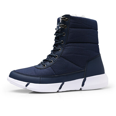 

New Super Warm Men Boots platform snow boots for men thick plush waterproof slip-resistant winter shoes Plus size 36-48