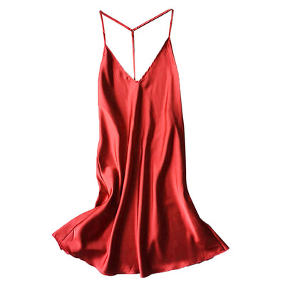 

Toponeto Women Sexy Satin Sleepwear Babydoll Lingerie Nightdress Pajamas