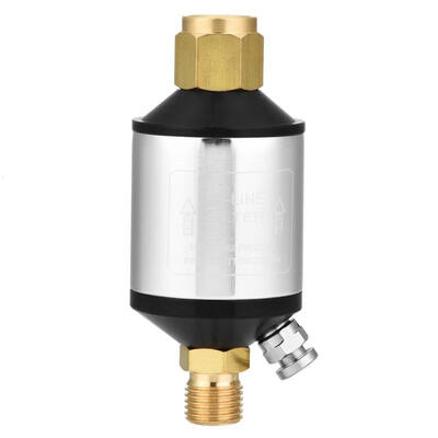 

Greensen New Oil Water Separator Air Line Filter for Spray Gun Air Tools 14" NPT Inlet&Outlet