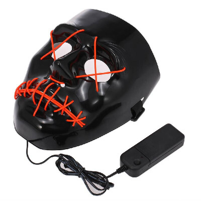 

LED Light Mask EL Wire Mask AA Battery Three Gear Cosplay Mask Dance Costume Party Cool Props