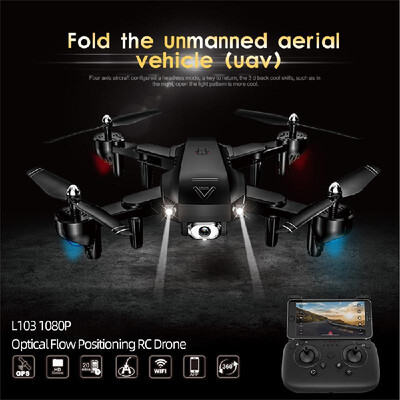 

L103 RC Drone with Camera 1080P Wifi FPV Optical Flow Positioning Smart Follow Gesture Photo Foldable Quadcopter