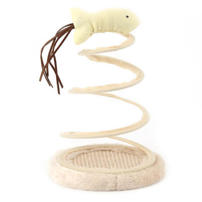 

Pet Cat Spring Plate Toy Kitten Teasing Scratching Interactive Teaser Toys
