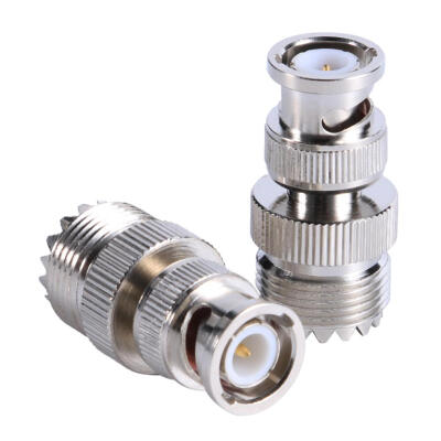 

Q9 BNC Male to UHF Female RF Coaxial Coax Connector RF BNC-JUHF-K Adapter