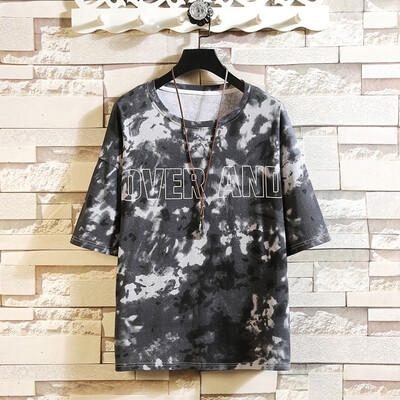 

Toponeto Mens Summer New Style Fashion Printed Short Sleeves Comfortable Blouse Top