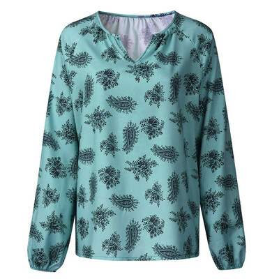 

Women Color Matching Oblique Collar Off-the-shoulder Long Sleeve Casual T-shirt Pullover Loose Tops