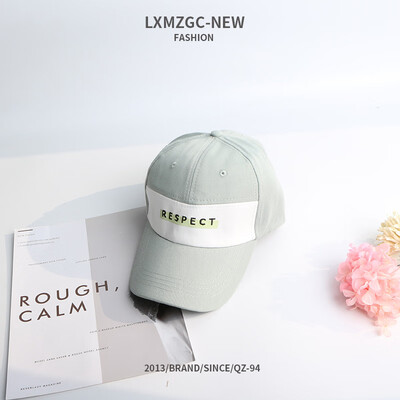 

Korean version 100 new baseball cap letter embroidered seven duck tongue cap lady summer small fresh outdoor sunshade cap