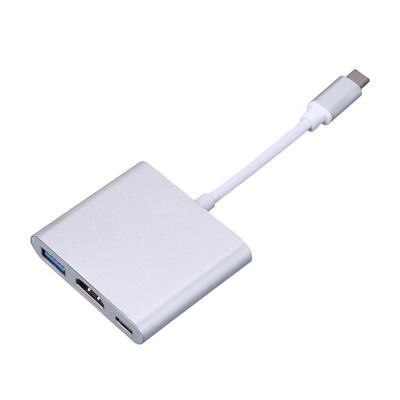 

3 in 1 USB31 Type-C to Type-C HDMI USB30 Converter Adapter Hub Cable