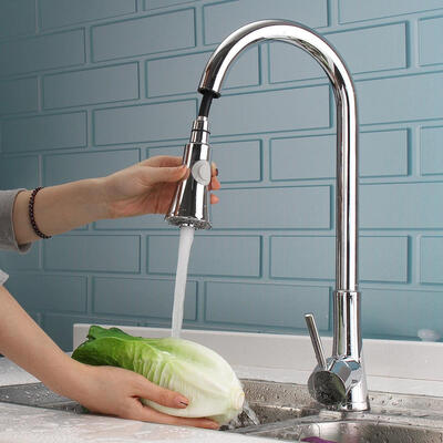 

Commercial Stainless Steel Single Handle Pull Down Sprayer Kitchen Faucet Pull Out Kitchen Faucets Brushed Nickel