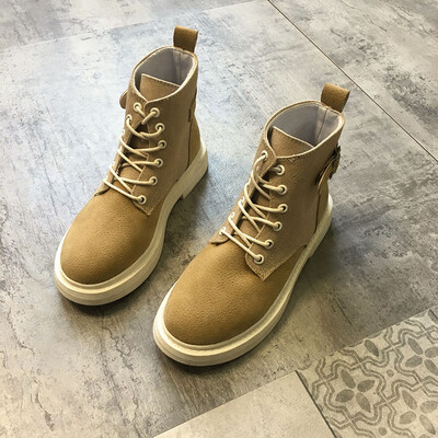 

Old - fashioned Martin Boots - British autumn round - head with thick - bottomed desert boot engine boots