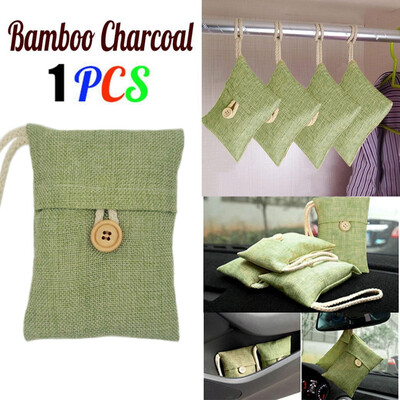 

〖Follure〗1pcs Bag Car Bamboo Charcoal Activated Carbon Air Freshener Odor Deodorant New