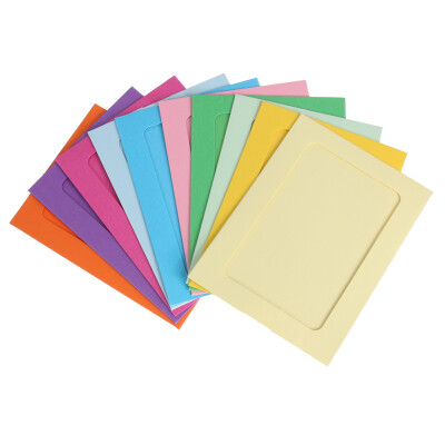 

DIY photo wall creative ten color paper hanging album combination