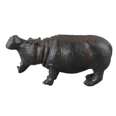 

Tailored Educational Science Hippo Animal Model Ornament Figurine Toy For Kids Gift