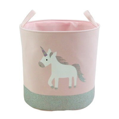 

2019 explosions Unicorn Laundry Storage Basket Large Waterproof Toy Storage Basket Toy Organizer