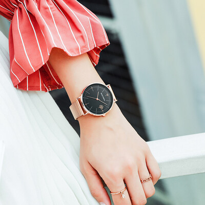 

Canvas watch female student simple Korean version of the trend of waterproof ulzzang casual atmosphere small fresh&versat