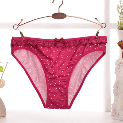 

Milk silk printed womens underwearGW1608002