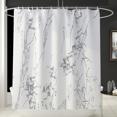 

Gobestart Creative Crack Curtain Floor Mat Four-piece Bathroom Mat Set