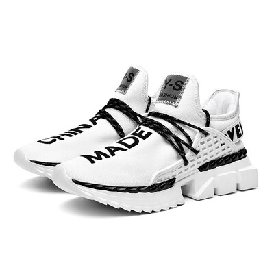 

Flying woven mesh mens breathable sports shoes Trend casual shoes running shoes