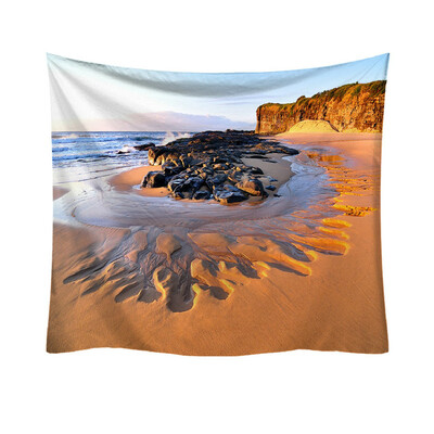 

Toponeto Fashion Tapestry Ocean Pattern Fresh Style Decorative Tapestry Home Decor