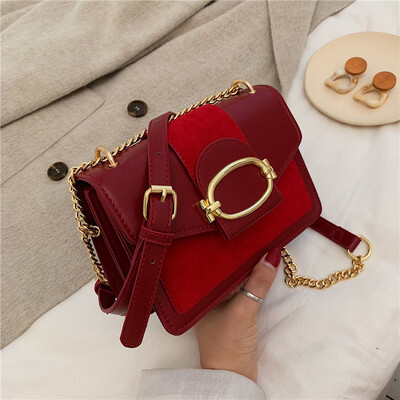 

Popular bag 2019 new wave Korean Joker Messenger bag chain bag simple fashion small square bag