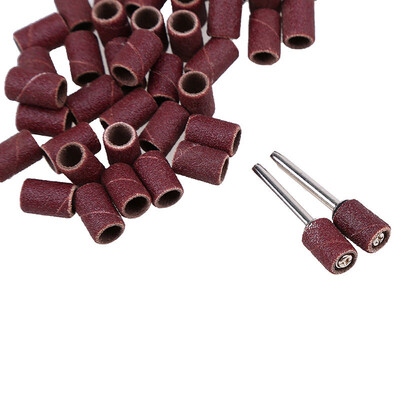 

50x Set 320 Grit Nail Art Drill Replacement Bits Pedicure Sanding With Mandrels