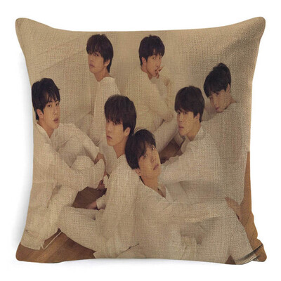 

CAR-TOBBY Kpop BTS MAP of The Soul Personal Home Decoration Sofa Throw Pillow Case Cushion Covers Zippered Pillowcase