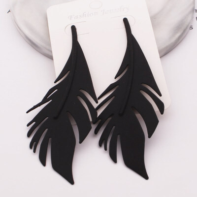 

Bohemia Big Leaves Pendant Earrings for Women New Design Fashion Metal Leaf Earrings Wedding Jewelry Exaggerated Christmas Gift