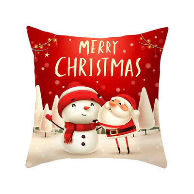 

Siaonvr Christmas Pillow Cover Decor Pillow Case Sofa Waist Throw Cushion Cover