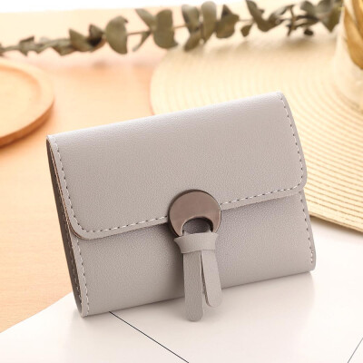 

Tailored Women Simple Short Wallet Hasp Coin Purse Card Holders Handbag CO