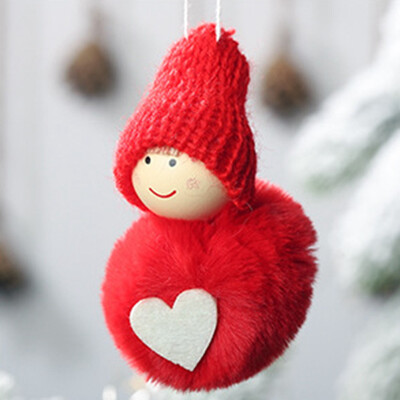 

New Year 2020 Latest Christmas Cute Plush Ski Angel Doll Xmas Tree Ornaments Noel Christmas Decoration For Kids Gifts